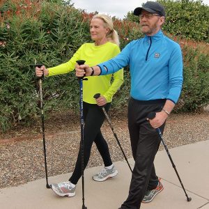 Exerstrider by Tom Rutlin OS2 Blue 2-Piece telescoping Total Body Walking Poles